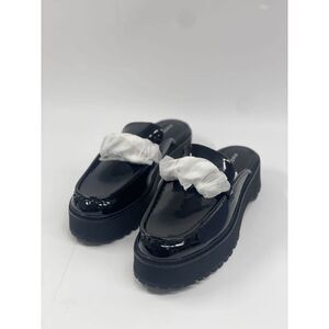 Madden Girl Women's Dollie Chain Lug Sole Loafers - Black 10M